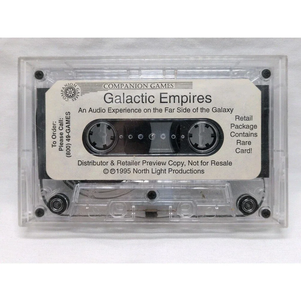 Rare Companion Games Galactic Empire CCG Retailer Promo Cassette Tape